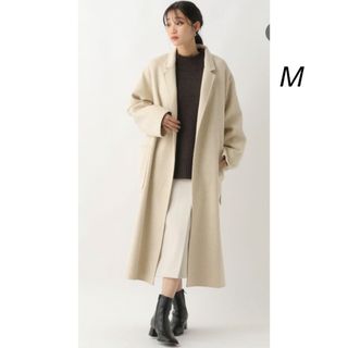 アパートバイローリーズ(apart by lowrys)の新品 apart by lowrys ガウンコート ライトベージュ M(ロングコート)