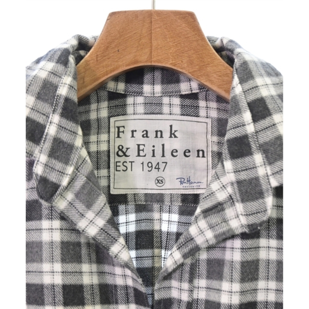 Frank&Eileen(フランクアンドアイリーン)のFrank&Eileen カジュアルシャツ XS グレー系x白(チェック) 【古着】【中古】 レディースのトップス(シャツ/ブラウス(長袖/七分))の商品写真