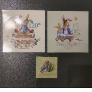 ピーターラビット(PETER RABBIT（TM）)の【美品】ピーターラビットステッカー3種類(絵本/児童書)