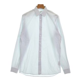 ジルサンダー(Jil Sander)のJIL SANDER ドレスシャツ 39(M位) 白xグレー(総柄) 【古着】【中古】(シャツ)