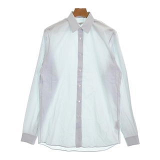 ジルサンダー(Jil Sander)のJIL SANDER ドレスシャツ 39(M位) 白xグレー(総柄) 【古着】【中古】(シャツ)