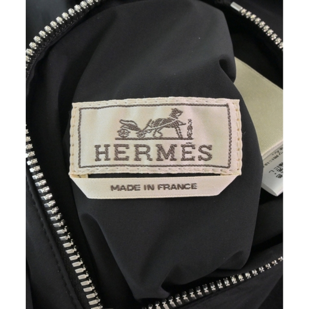 HERMES - HERMES エルメス ブルゾン 48(L位) 紺系x黒等(総柄 HERMES - HERMES エルメス ブルゾン 48(L位) 紺系x黒等(総柄
