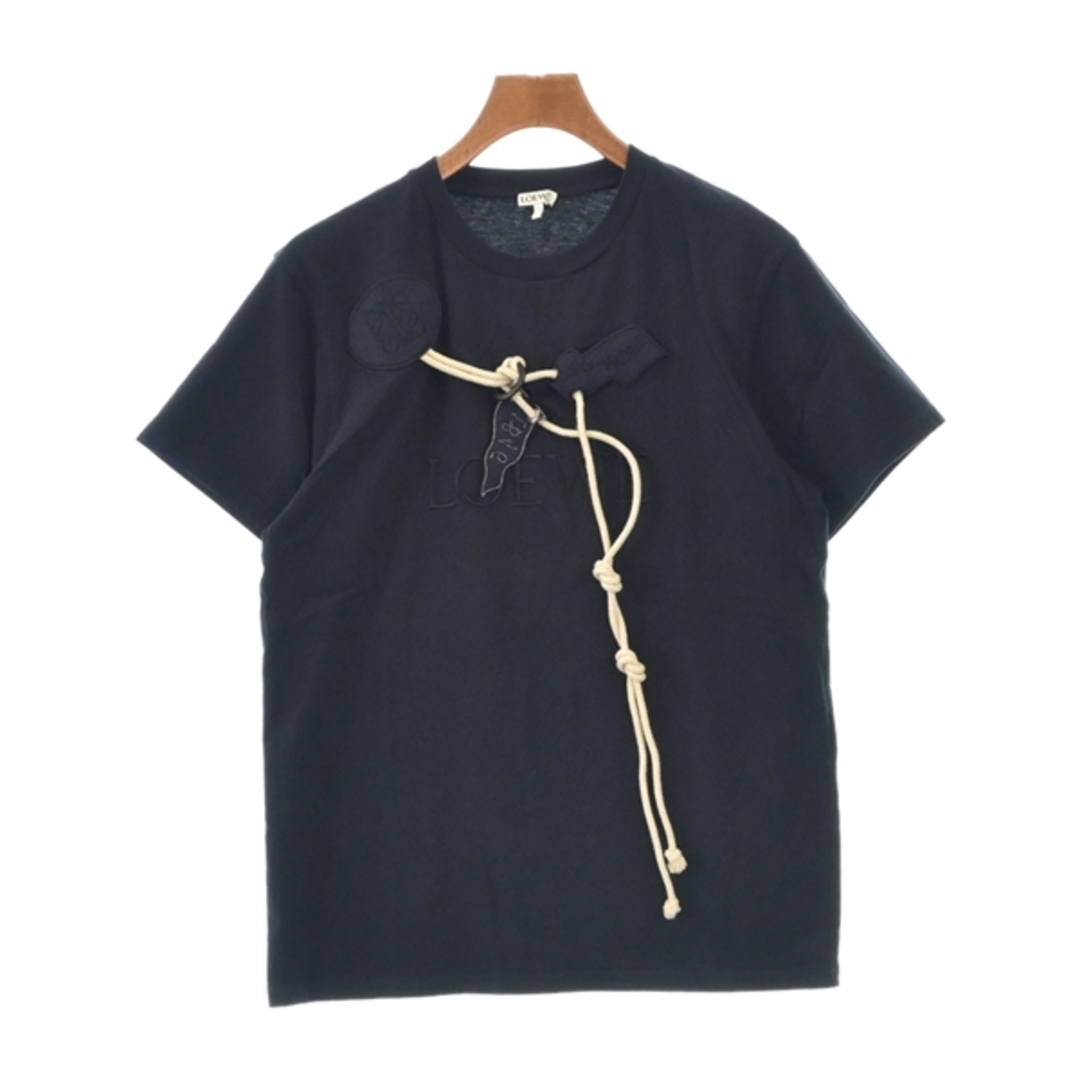 クルーネック袖丈LOEWE ロエベ Tシャツ・カットソー XS 紺