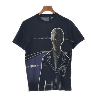 PRADA プラダ Tシャツ・カットソー S 黒x白x紫等(花柄)