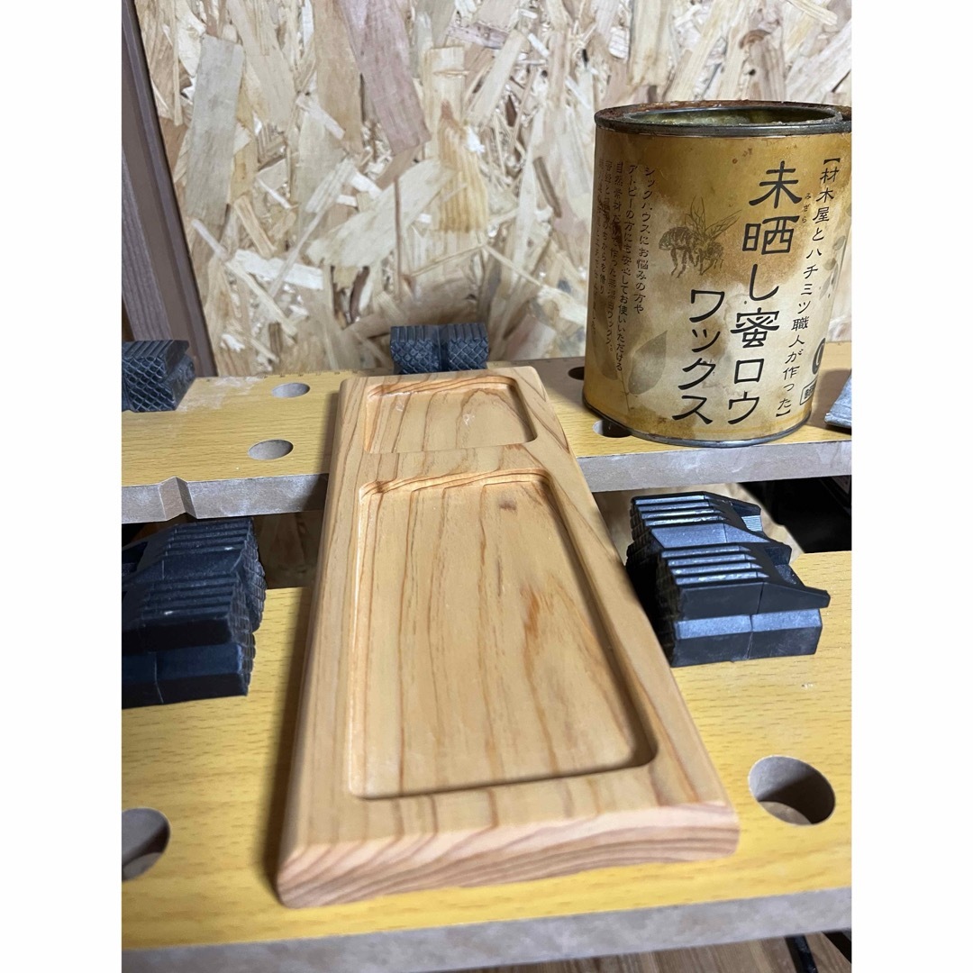 木製トレー　ミニ畳付き ハンドメイドのインテリア/家具(インテリア雑貨)の商品写真