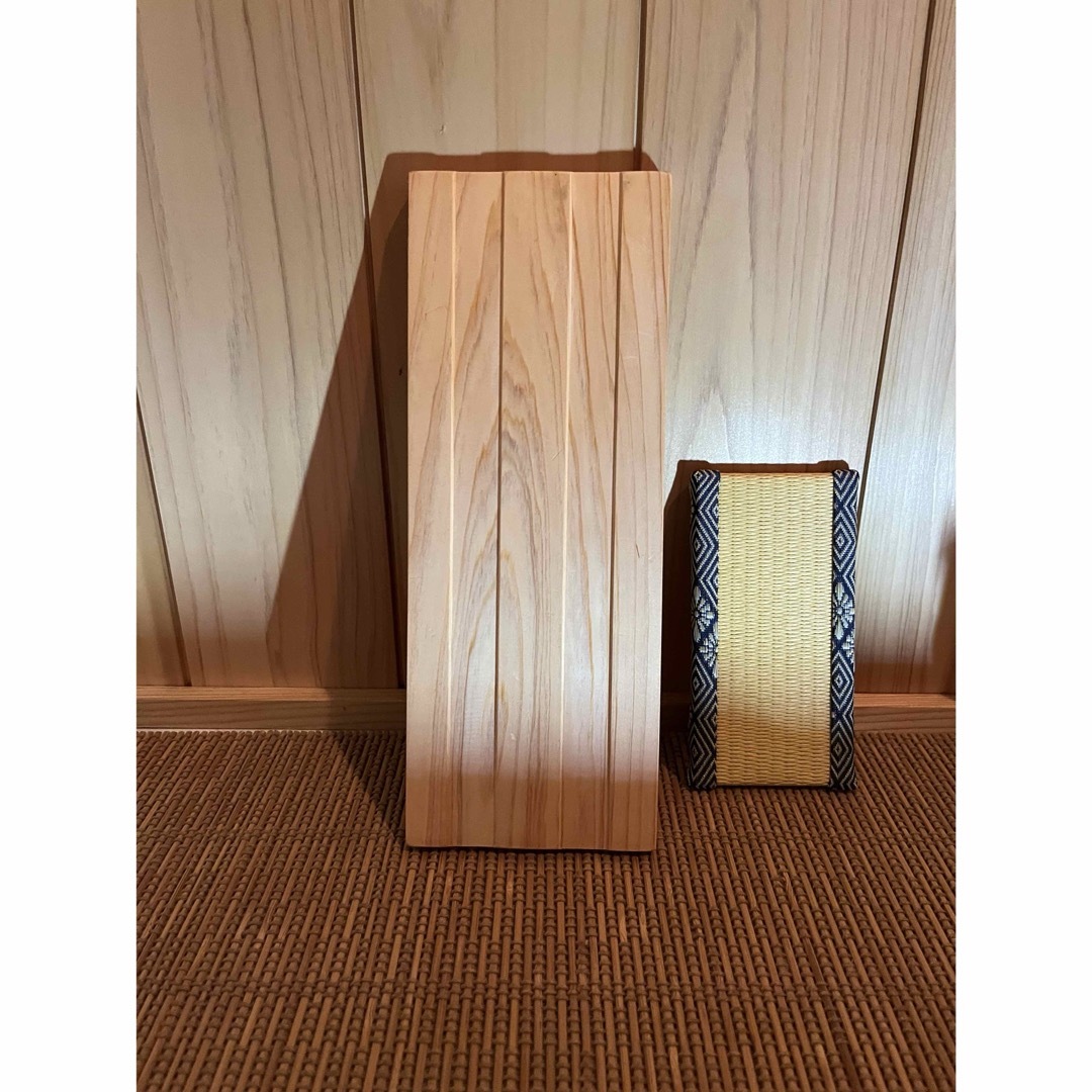 木製トレー　ミニ畳付き ハンドメイドのインテリア/家具(インテリア雑貨)の商品写真