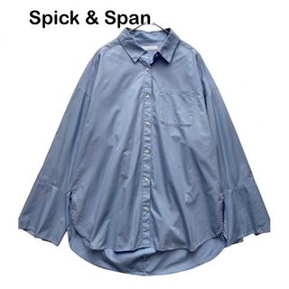 スピックアンドスパン(Spick & Span)のスピックアンドスパン　ビックカフスロングスリーブシャツ　サックスブルー(シャツ/ブラウス(長袖/七分))