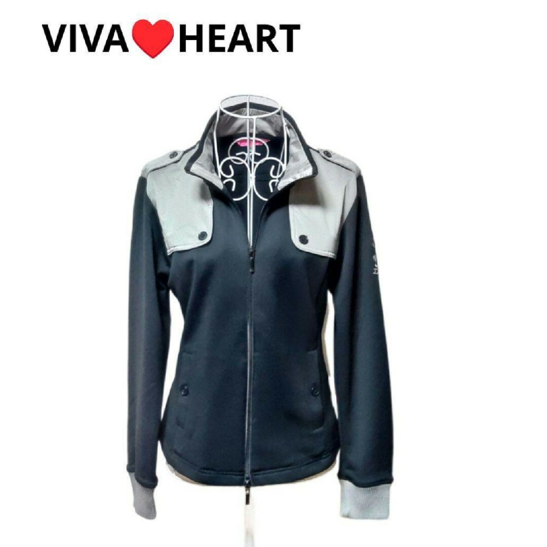 VIVA HEART(ビバハート)の✨VIVA♥️HEART★レディース★ジャージ★ジャケット★size40 スポーツ/アウトドアのゴルフ(ウエア)の商品写真