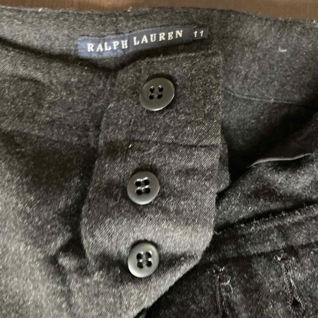 Ralph Lauren(ラルフローレン)のラルフローレン　ブラックに近い濃いグレー　毛95％パンツ レディースのパンツ(ワークパンツ/カーゴパンツ)の商品写真