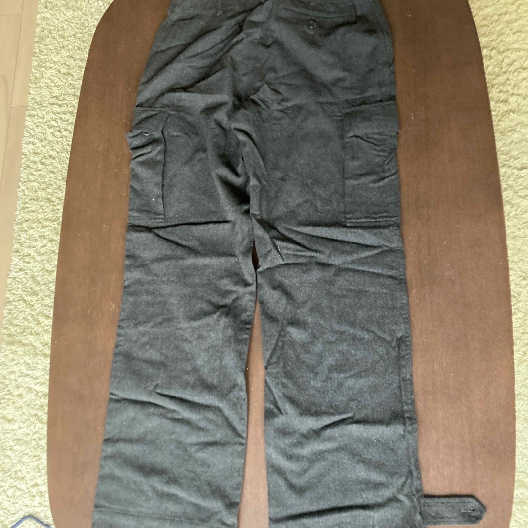 Ralph Lauren(ラルフローレン)のラルフローレン　ブラックに近い濃いグレー　毛95％パンツ レディースのパンツ(ワークパンツ/カーゴパンツ)の商品写真
