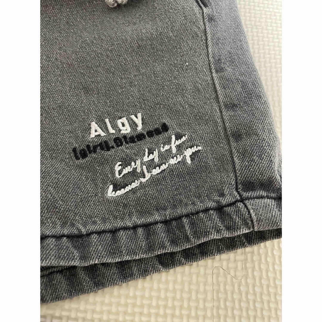 ALGY(アルジー)のALGY アルジー　130 ブラックデニム キッズ/ベビー/マタニティのキッズ服女の子用(90cm~)(パンツ/スパッツ)の商品写真