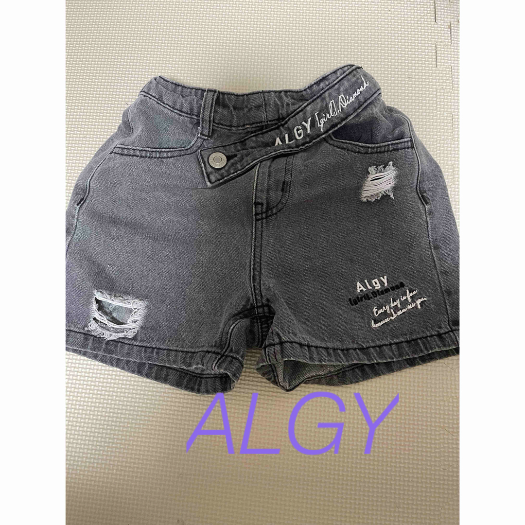 ALGY(アルジー)のALGY アルジー　130 ブラックデニム キッズ/ベビー/マタニティのキッズ服女の子用(90cm~)(パンツ/スパッツ)の商品写真