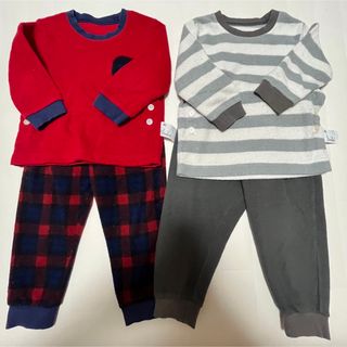 ユニクロ(UNIQLO)のUNIQLOベビーパジャマ　フリースパジャマ　セットまとめ売り90㎝(パジャマ)