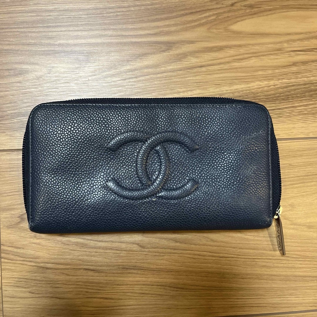 CHANEL(シャネル)のCHANEL シャネル 長財布 ココマーク ネイビー レディースのファッション小物(財布)の商品写真