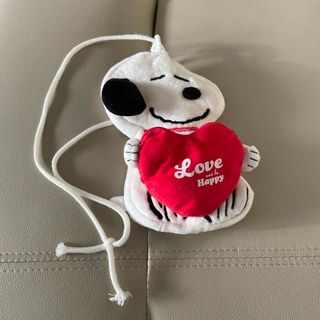 スヌーピー(SNOOPY)の値下げ　ハートを抱っこ！スヌーピーのふわふわWポーチ 付録(ポーチ)