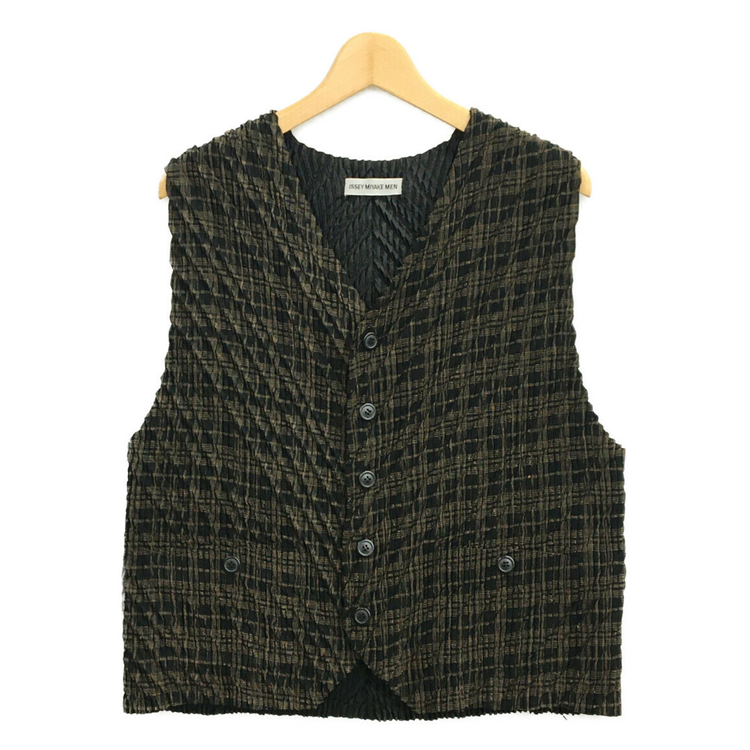 美品 ISSEY MIYAKE MEN プリーツベスト メンズ Mの通販 by rehello by