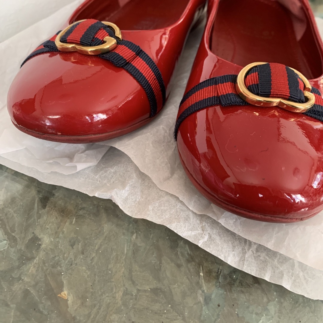 Gucci - GUCCI エナメルパンプス 33の通販 by ローズ's shop|グッチ