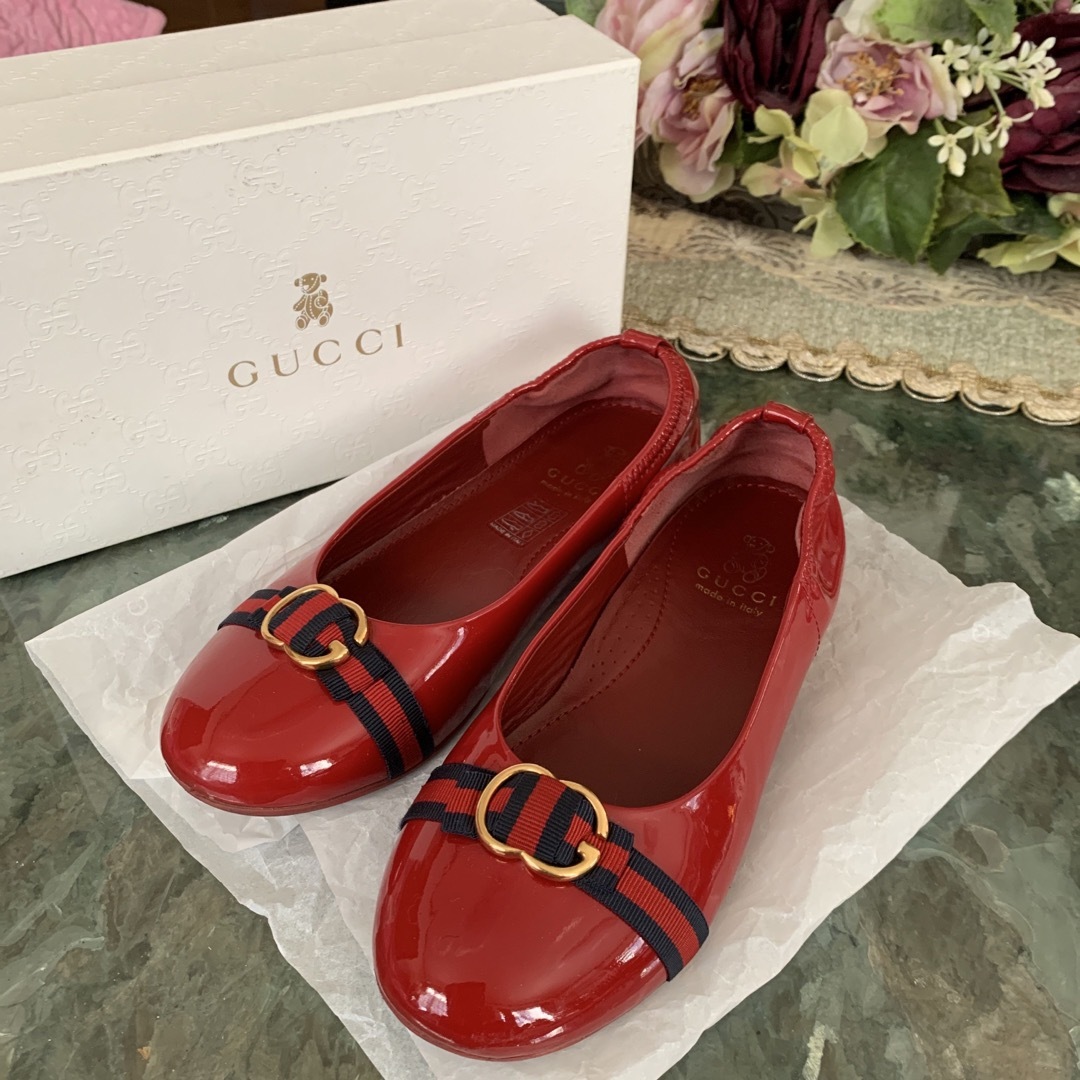 Gucci - GUCCI エナメルパンプス 33の通販 by ローズ's shop|グッチ