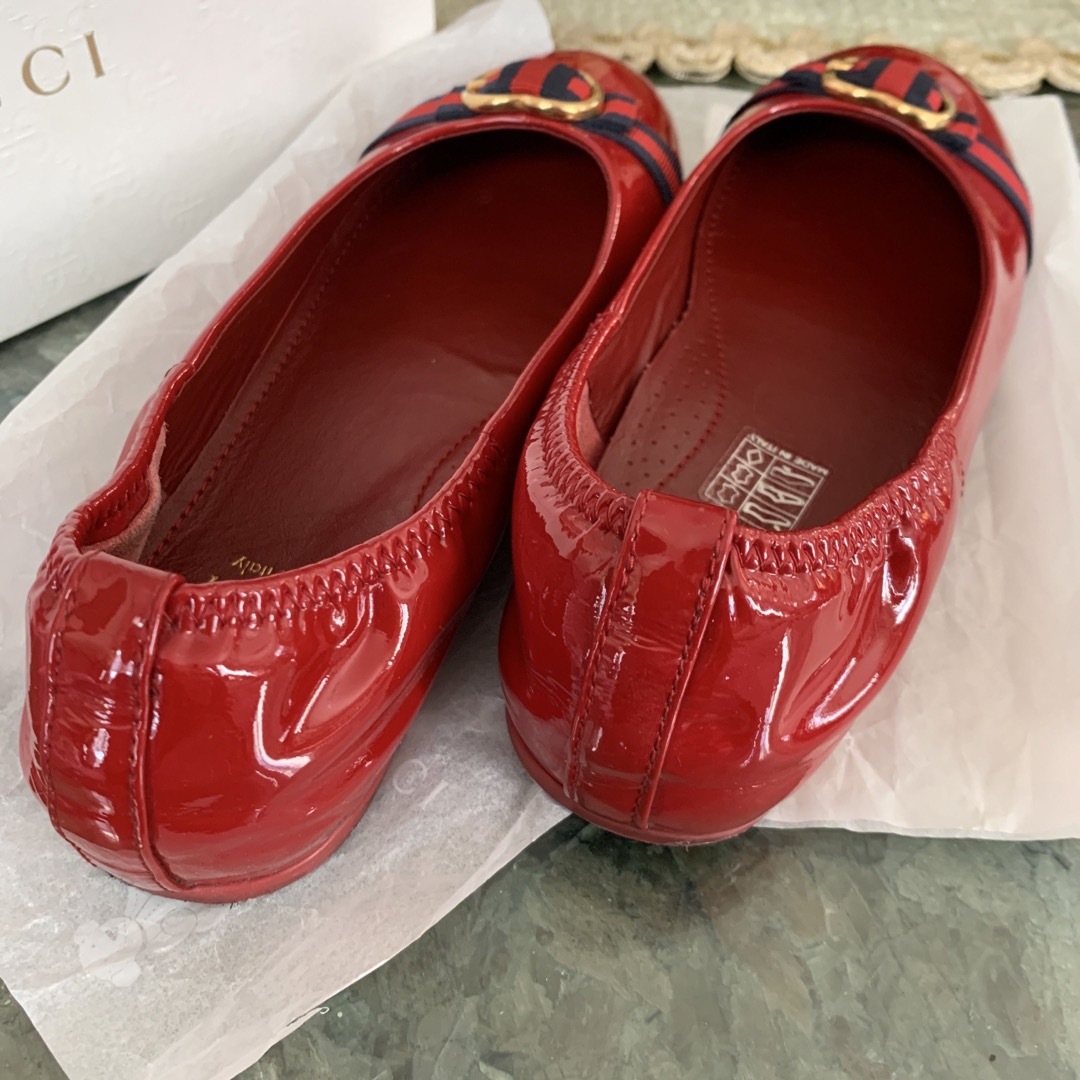 Gucci - GUCCI エナメルパンプス 33の通販 by ローズ's shop|グッチ