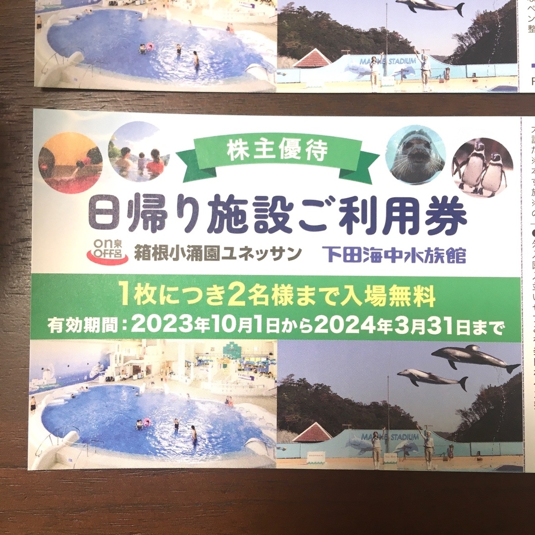 ユネッサン　下田海中水族館　利用券 チケットの施設利用券(遊園地/テーマパーク)の商品写真