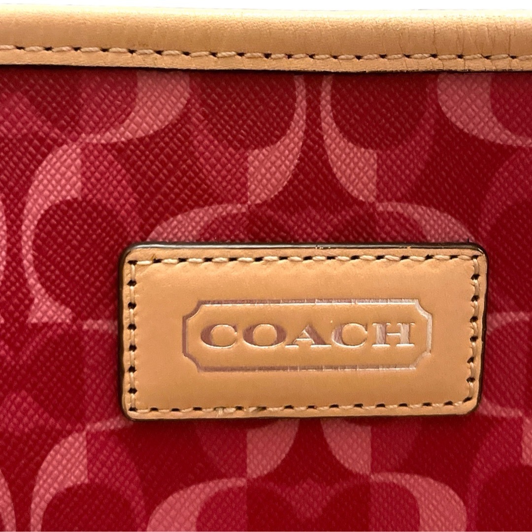 coach トートバッグ　大容量　ローズ色