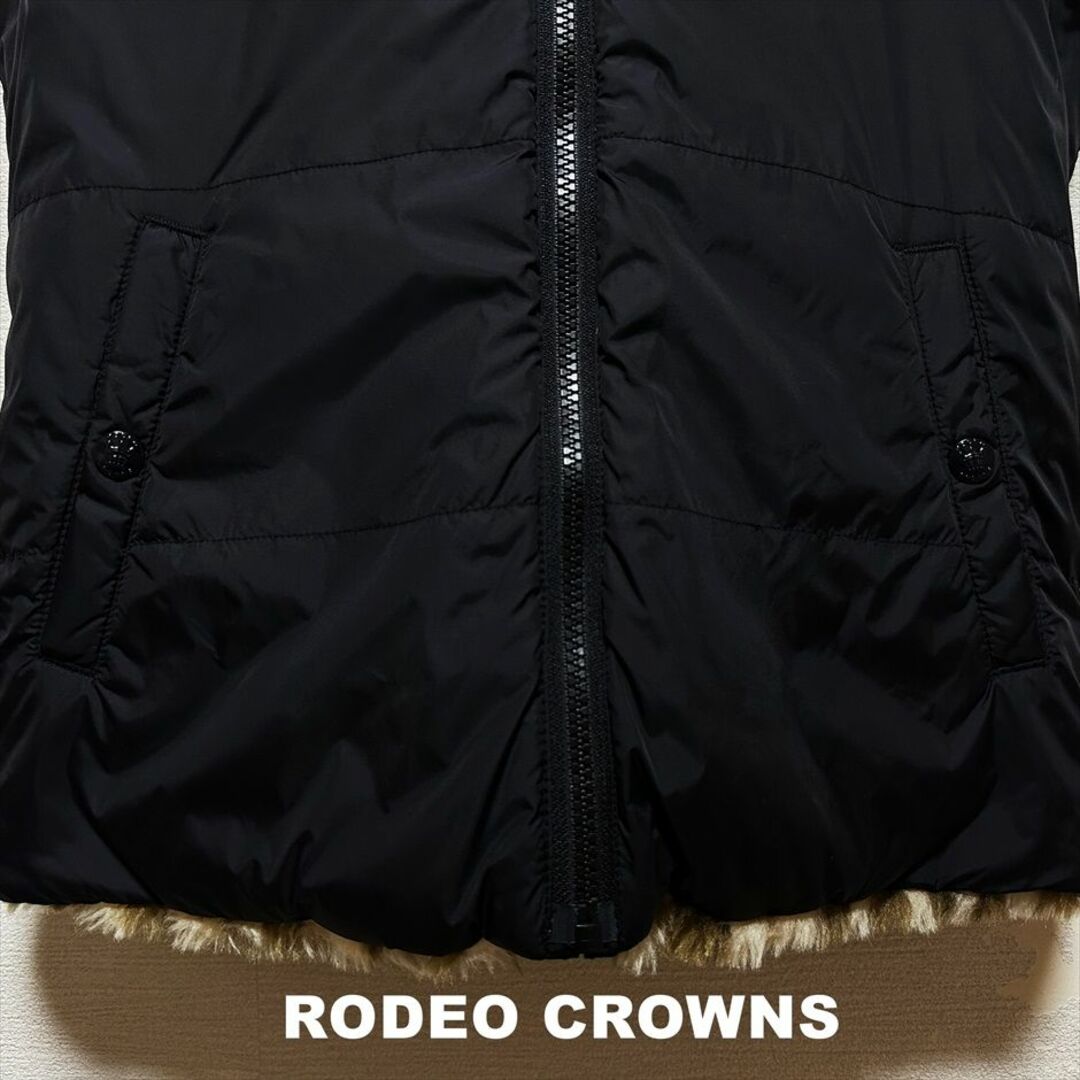 RODEO CROWNS(ロデオクラウンズ)の【RODEO CROWNS】ロデオクラウンズ リバーシブル 中綿 ボアベスト レディースのトップス(ベスト/ジレ)の商品写真