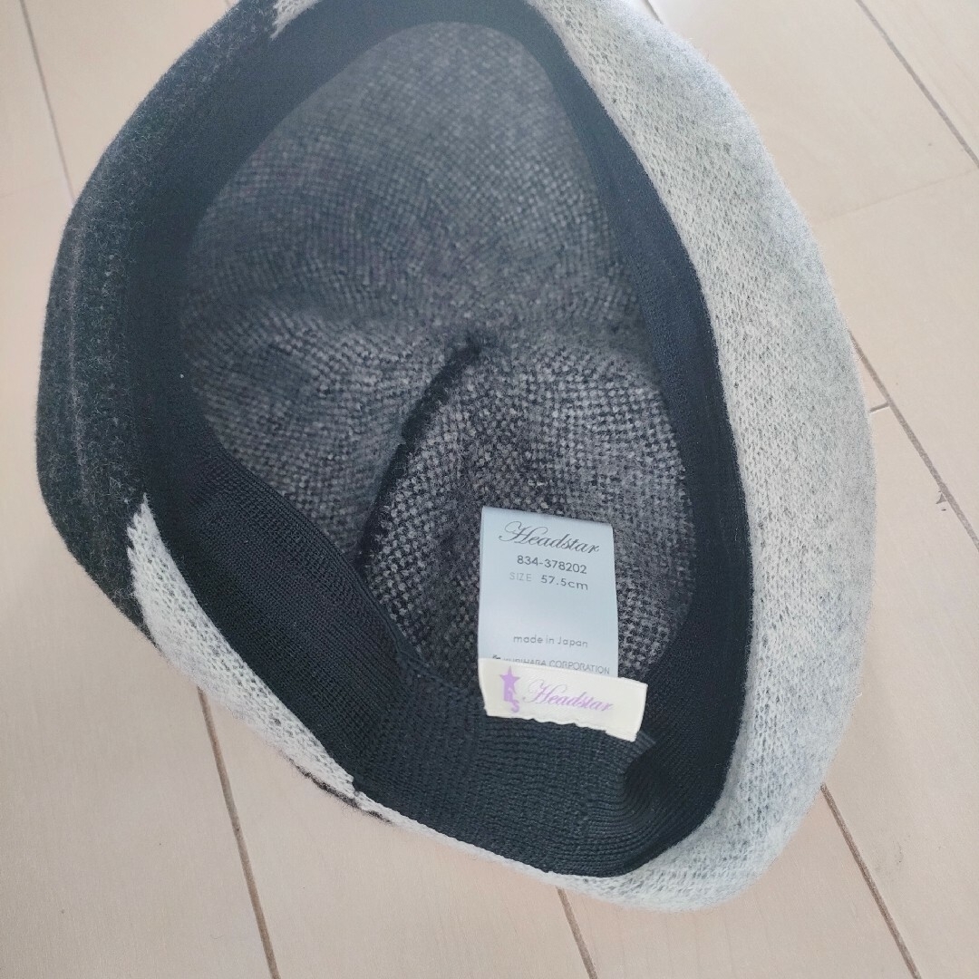 【★美品です★】バイカラー ベレー帽 レディースの帽子(ハンチング/ベレー帽)の商品写真