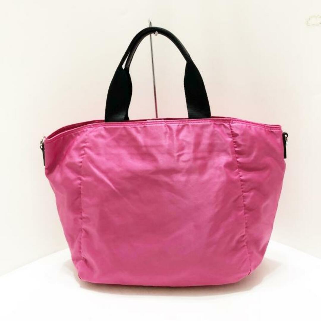 PRADA(プラダ)のプラダ ハンドバッグ美品  - ピンク×黒 レディースのバッグ(ハンドバッグ)の商品写真