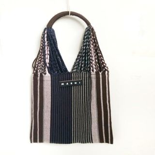 マルニ(Marni)のマルニ トートバッグ美品  - ストライプ(トートバッグ)