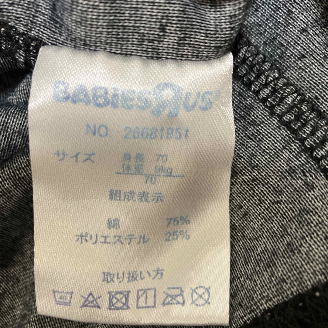 BABiESRUS(ベビーザラス)のロンパース　3着セット キッズ/ベビー/マタニティのベビー服(~85cm)(ロンパース)の商品写真