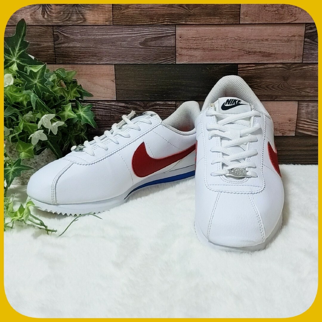 美品 NIKE コルテッツ Basic Leather レザー 白 トリコロール