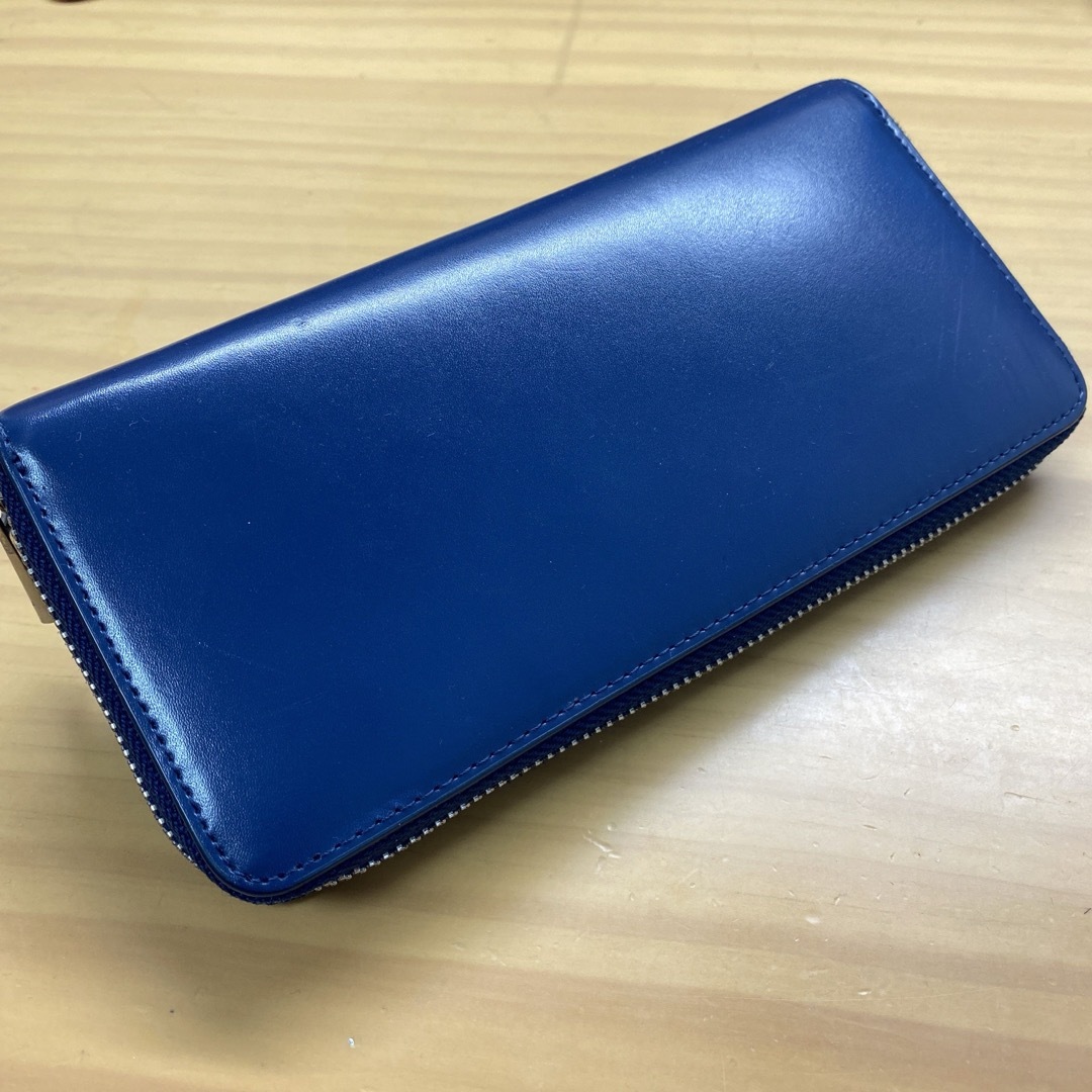 財布 長財布 ブルー シンプル メンズのファッション小物(長財布)の商品写真