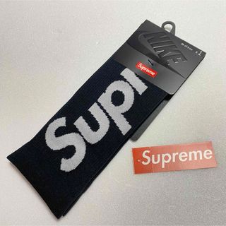 シュプリーム(Supreme)のSUPREME × NIKE ソックス ブラック 26〜27.5cm(ソックス)