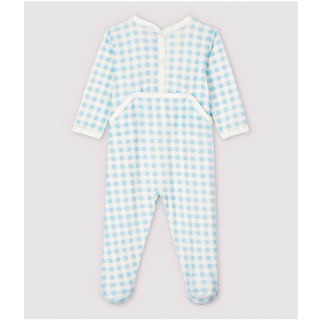 PETIT BATEAU(プチバトー)のプチバトー　足付きロンパース2枚組 キッズ/ベビー/マタニティのベビー服(~85cm)(ロンパース)の商品写真