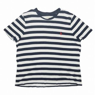 ポロラルフローレン(POLO RALPH LAUREN)のポロ ラルフローレン ロゴ刺繍 ボーダー Tシャツ カットソー 半袖 XL(Tシャツ(半袖/袖なし))