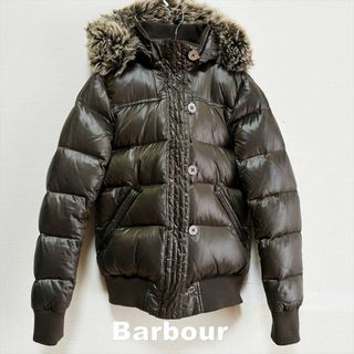 バブアー、barbour、ロングダウンコート、美品、Mサイズ、匿名配送、ブルー