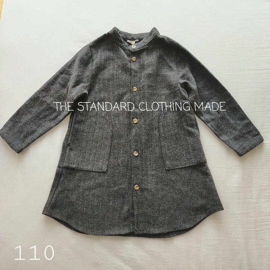 THE STANDARD CLOTHING MADE　前開きロングシャツ　ワンピ キッズ/ベビー/マタニティのキッズ服女の子用(90cm~)(ワンピース)の商品写真