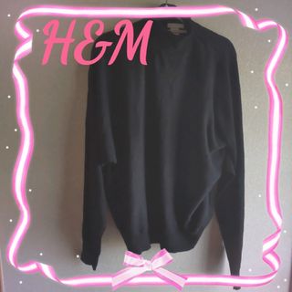 エイチアンドエイチ(H&H)のH&M★ラグラン袖 タートルネック レディース  黒 薄手セーター トックリ(ニット/セーター)