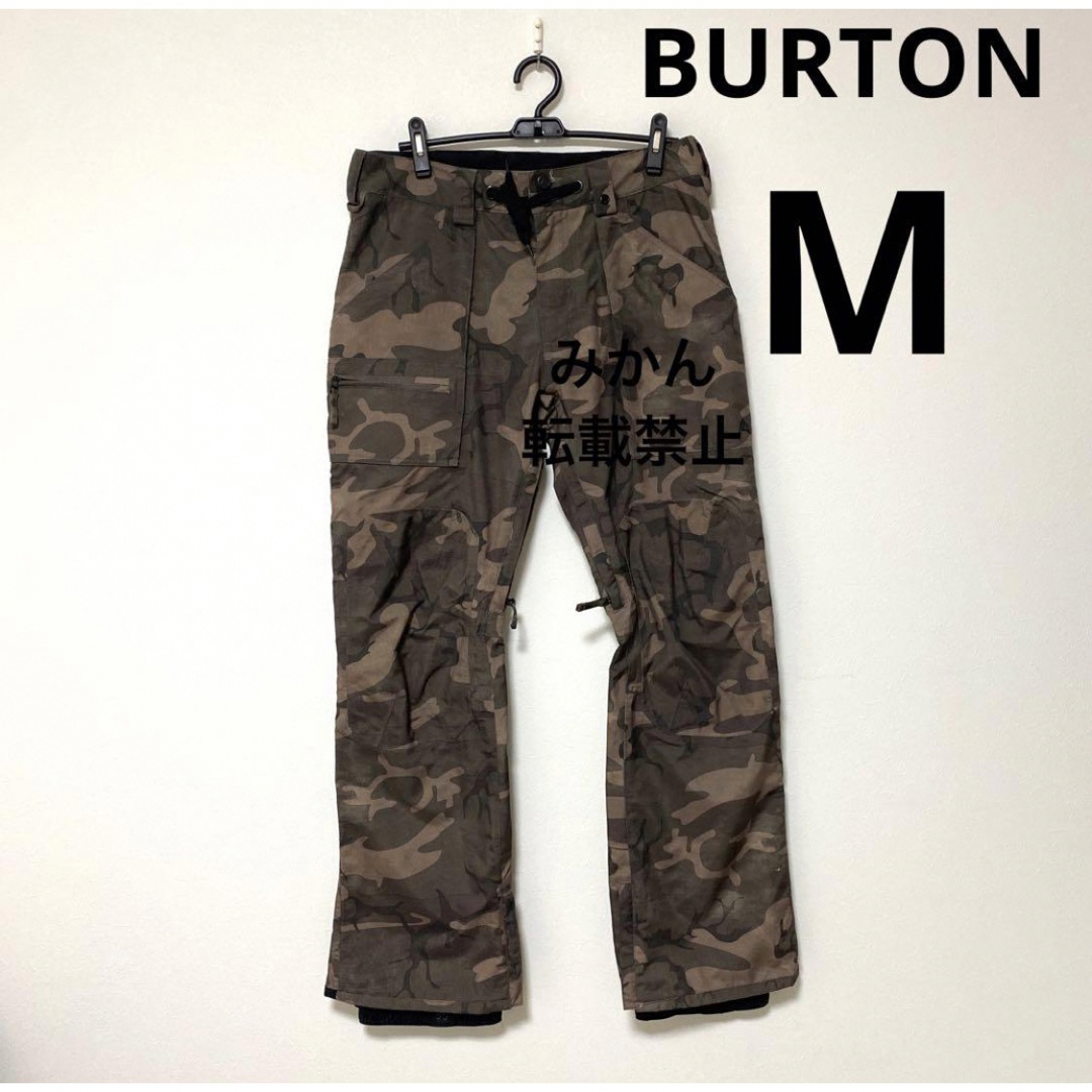 BURTON スノーボードウエア camo柄Ｍサイズ - ウエア