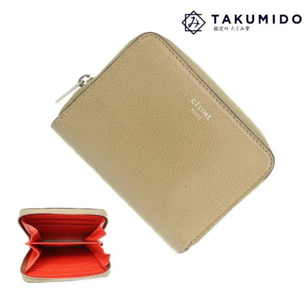 celine - セリーヌ 小銭入れ ジップ コインケース 中古 ベージュ