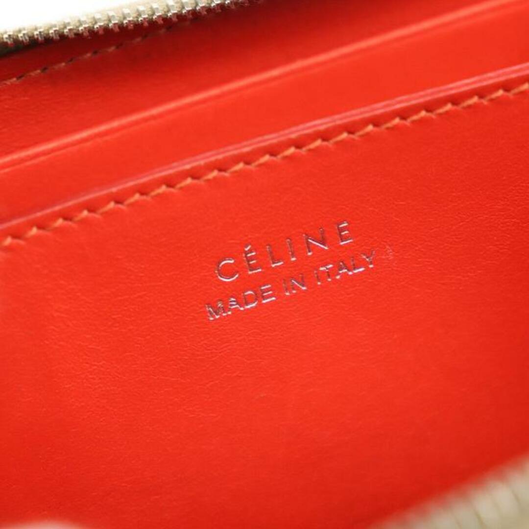 ファッション小物セリーヌ  小銭入れ ジップ コインケース  ベージュ レザー CELINE  | ブランド シンプル レディース ファッション 小物 ランクB