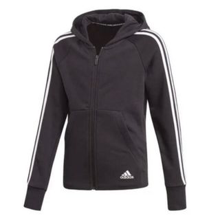 アディダス(adidas)の送料無料 新品 adidasガールズ マストハブ 3ストライプス パーカー130(ジャケット/上着)