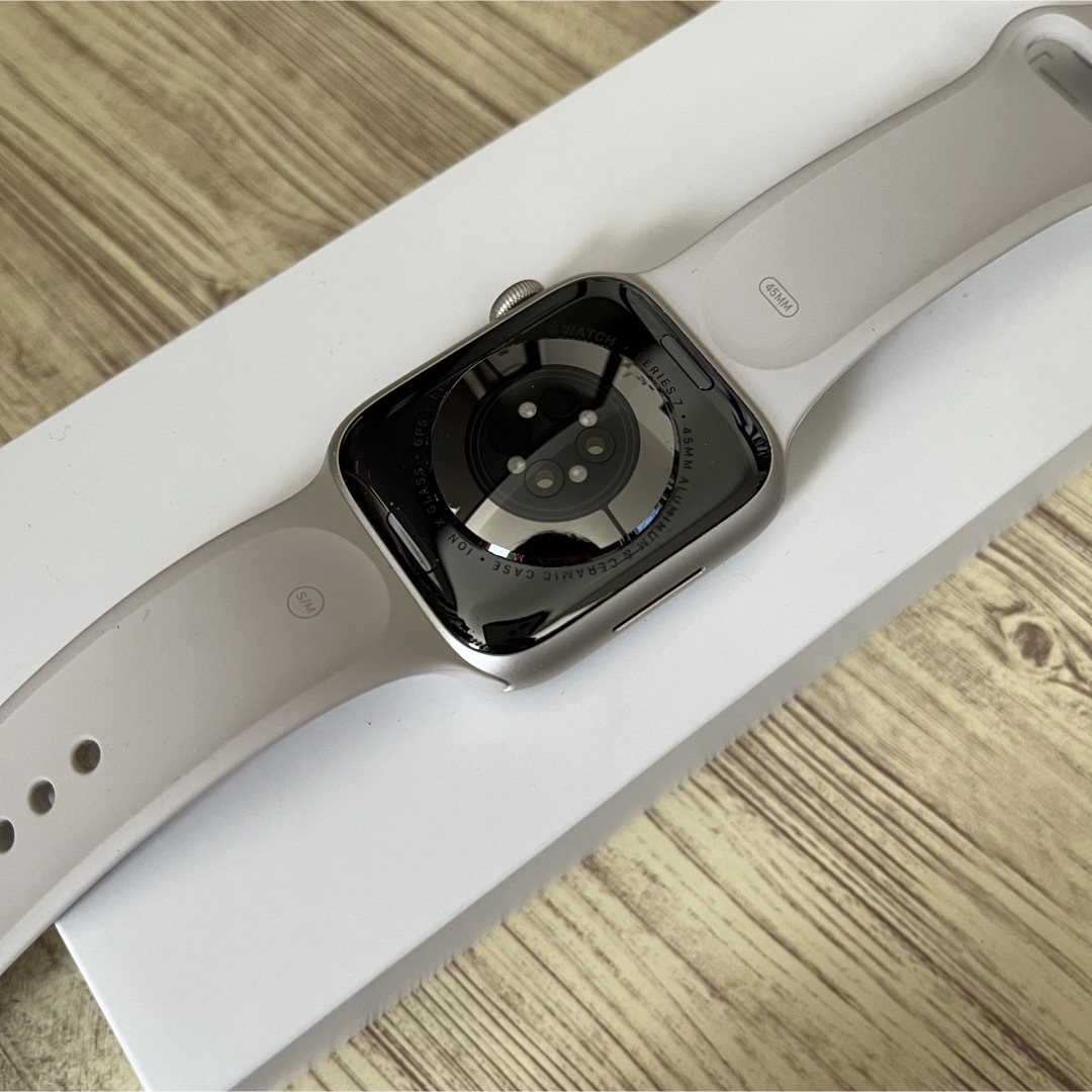 Apple Watch - Apple Watch 本体 series 7 45mm スターライトの通販 by