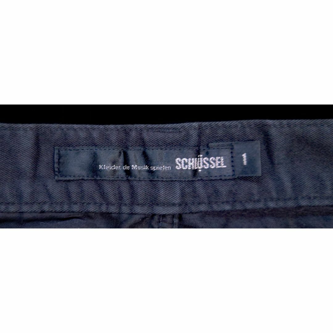 SCHLUSSEL(シュリセル)の美品 SCHLUSSEL 黒 タイトストレートパンツ シュリセル 1 カジュアル メンズのパンツ(その他)の商品写真
