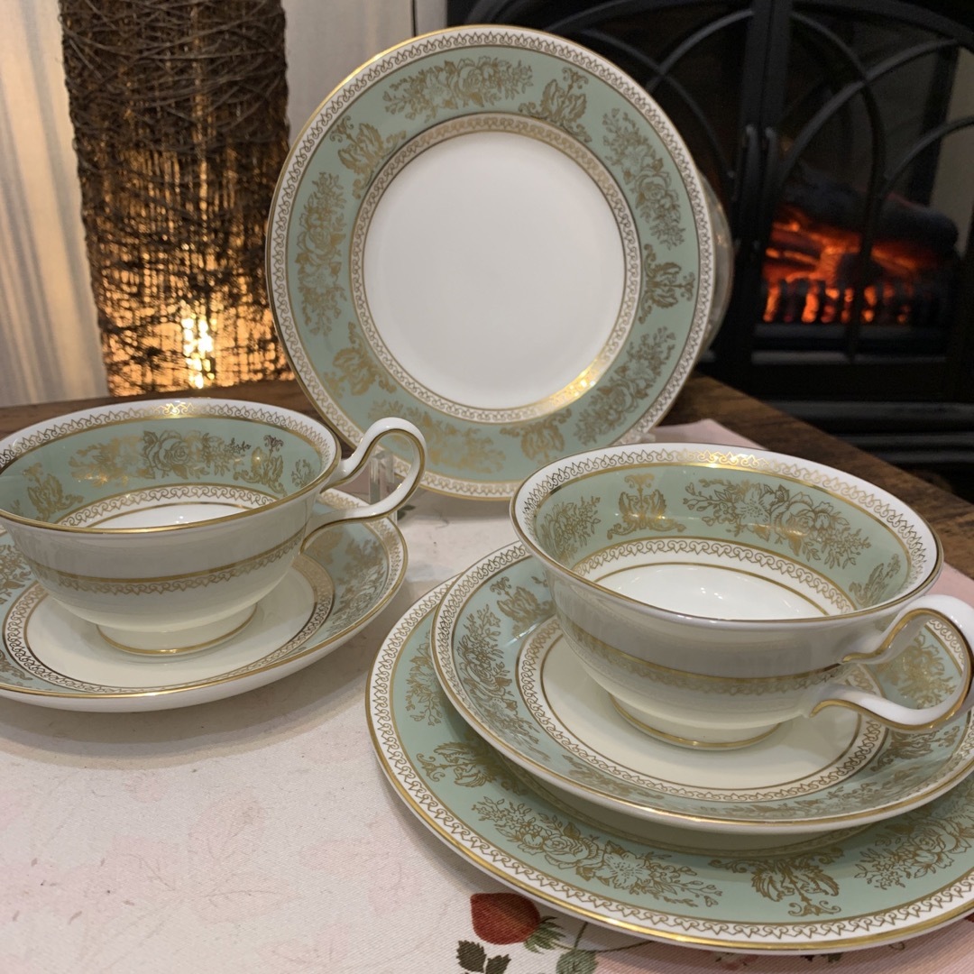 WEDGWOOD - ウェッジウッド コロンビア セージグリーン ピオニー 17.5
