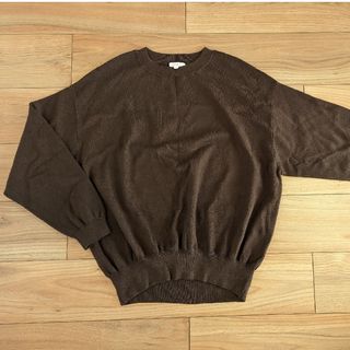 プラステ(PLST)の【最終値下げ！40％OFF】PLST　ニットトップス　ブラウン(ニット/セーター)