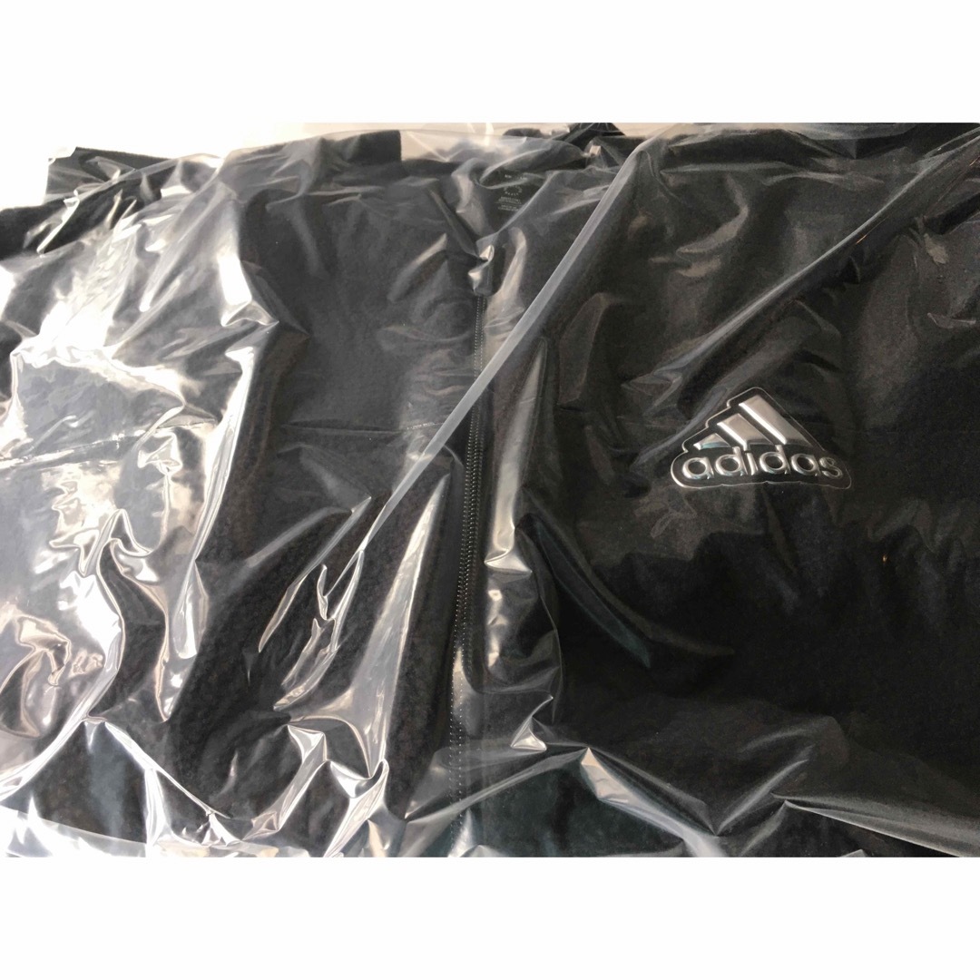 adidas(アディダス)の【adidas/アディダス】シェルパフリース ジップアップブルゾン・M・ブラック メンズのジャケット/アウター(ブルゾン)の商品写真