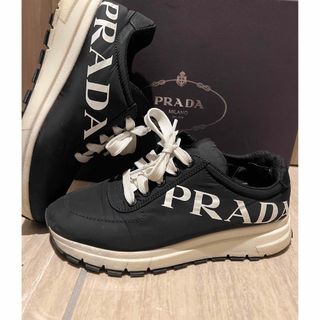 プラダ(PRADA)のPRADA プラダ　ロゴ　スニーカー　23.5 24㎝　37 レディース　(スニーカー)