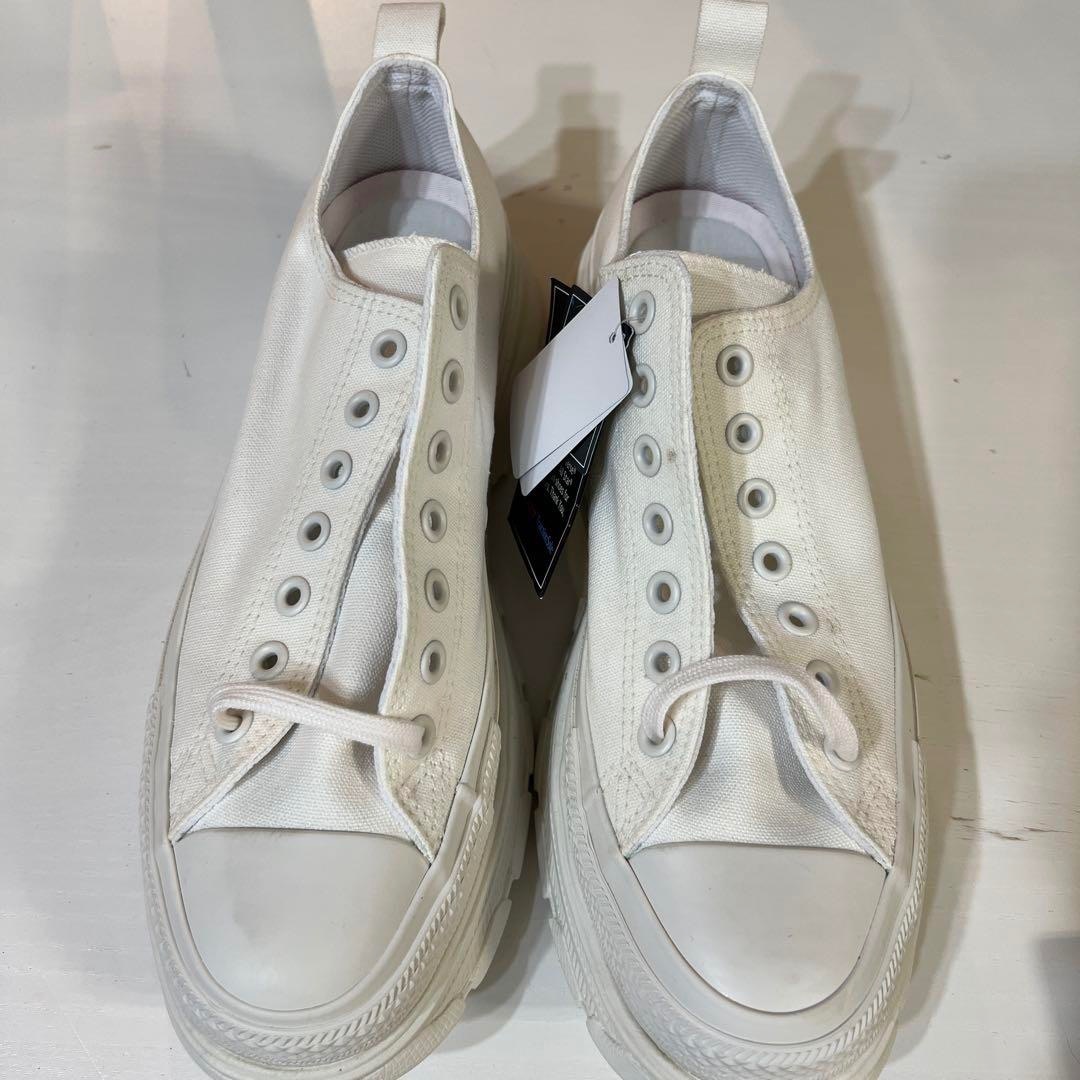 CONVERSE(コンバース)のコンバース ALL STAR 100 トラックウェーブ 27.5cm ホワイト レディースの靴/シューズ(スニーカー)の商品写真