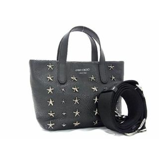 ジミーチュウ(JIMMY CHOO)の■新品■未使用■ JIMMY CHOO ジミーチュウ ピムリコ レザー スタースタッズ 2WAY ミニトートバッグ ショルダーバッグ ブラック系 AS4505(その他)